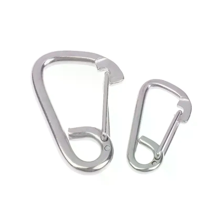 Simple Stainless Steel Scuba Diving Buckle Clip Heavy Duty Camping Carabiner Hooks Outdoor Safety Diving Buckle Clip