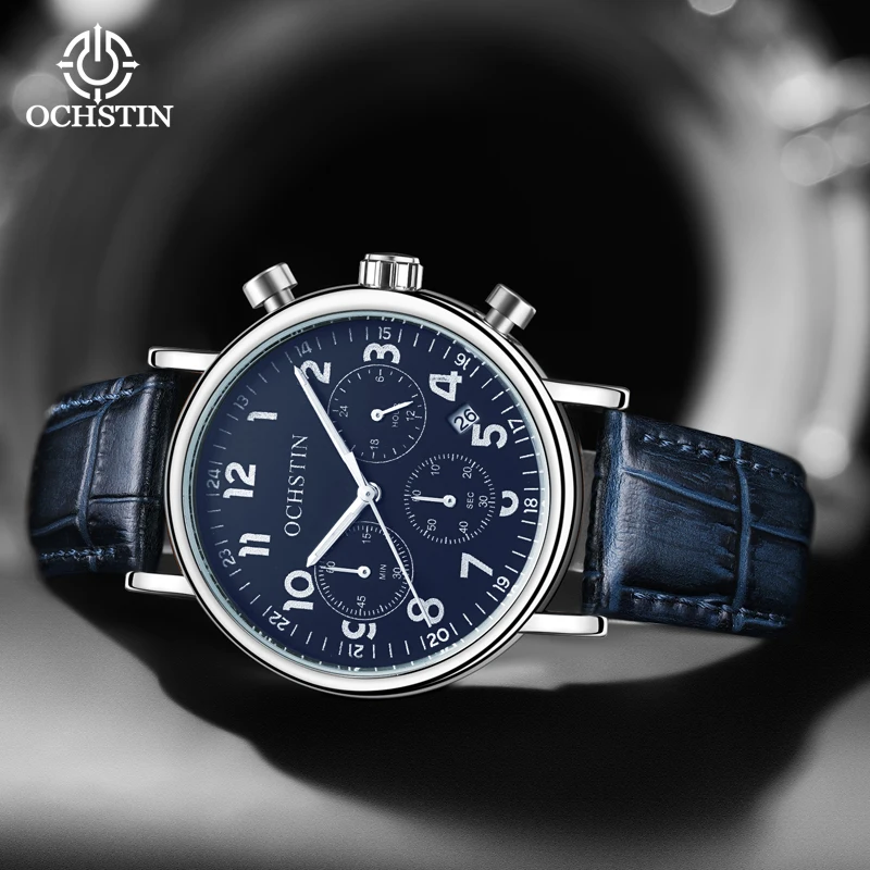 Ochstinprominente celebrity series personality simple watch multifunctional quartz movement waterproof men's quartz watch