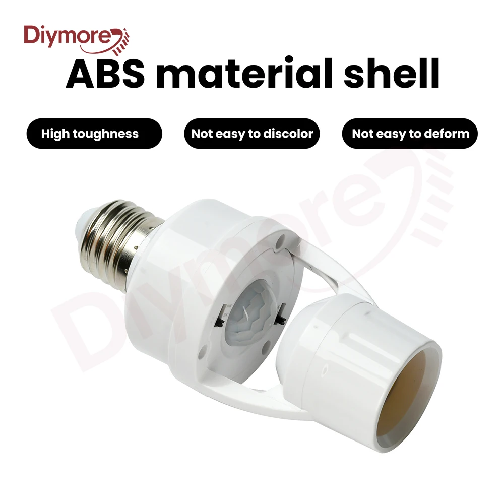 E27 Plug Socket Switch Base AC 100-240V 360 Degrees Induction Motion Sensor infrared Human LED Bulb light Lamp Head