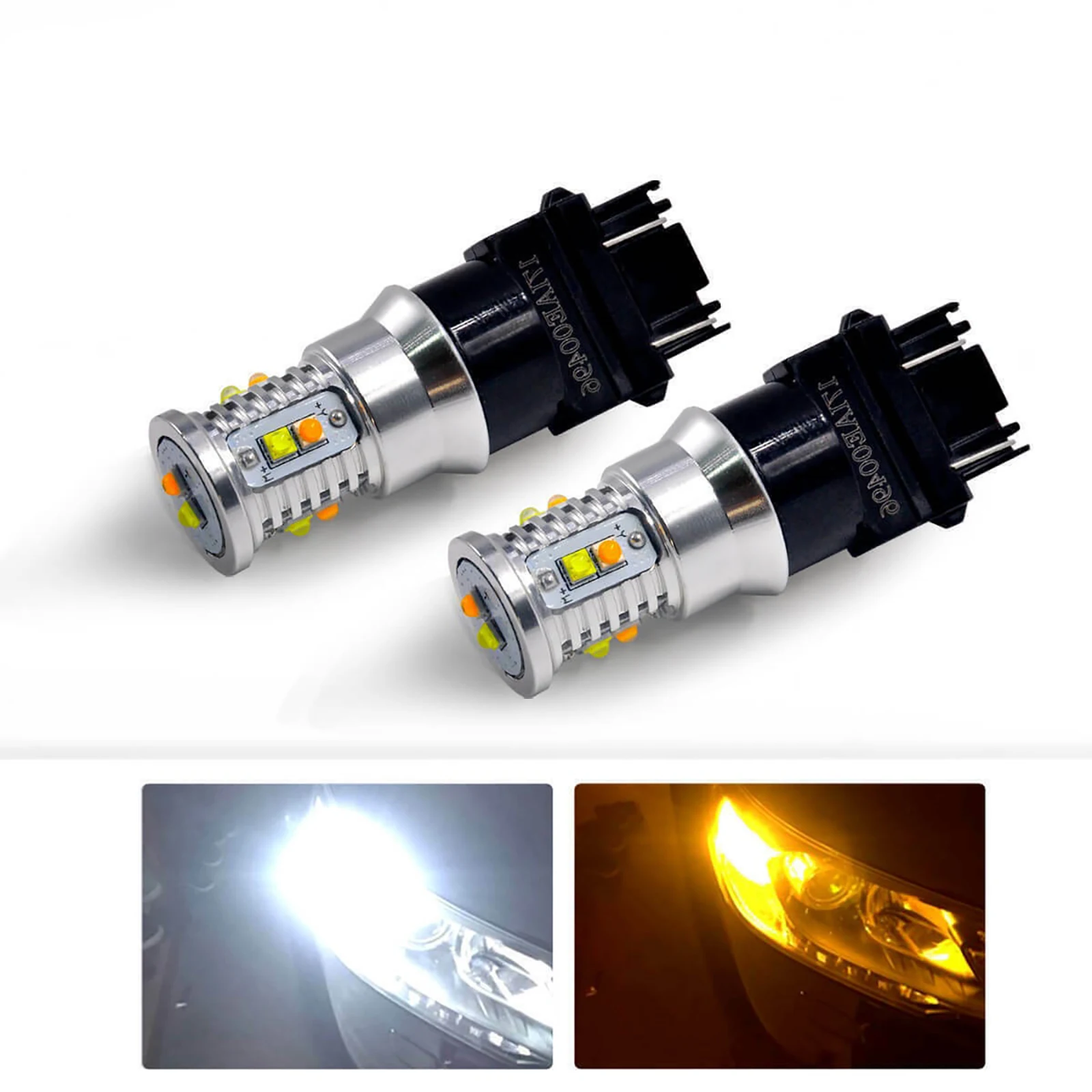 Led Frente Turn Signal Lights Switchback para Chevrolet Silverado 1500 19992013 Acessórios do Carro L3157all 2.6w 3157 Pcs por Conjunto