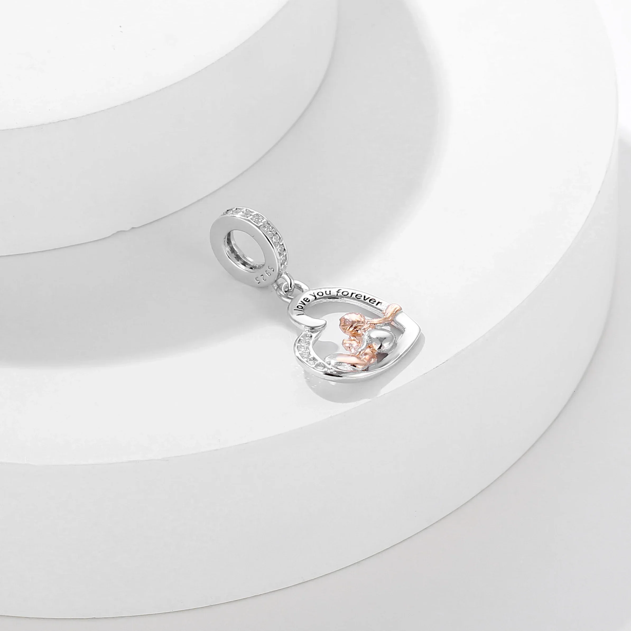 Fit Original Pan Charms Bracelet 925 Sterling Silver Zircon Love Heart Little Prince and Fox Bead For Making Women Berloque DIY