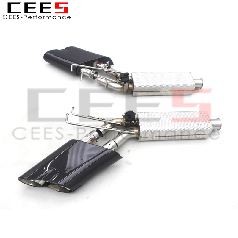 CEES Stainless Steel Catback Exhaust For Mercedes-Benz G500/G550 W463A/W464 Escape Exhaust Muffler With Led Exhaust Tips