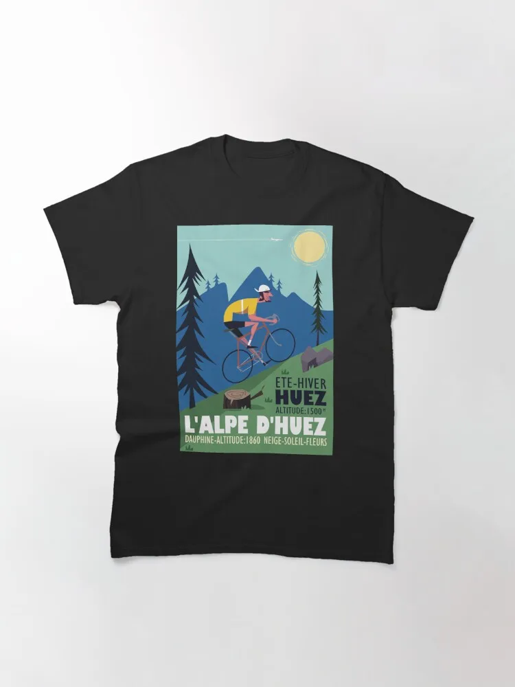 L'Alpe D'Huez Cyclist poster Classic T-Shirt