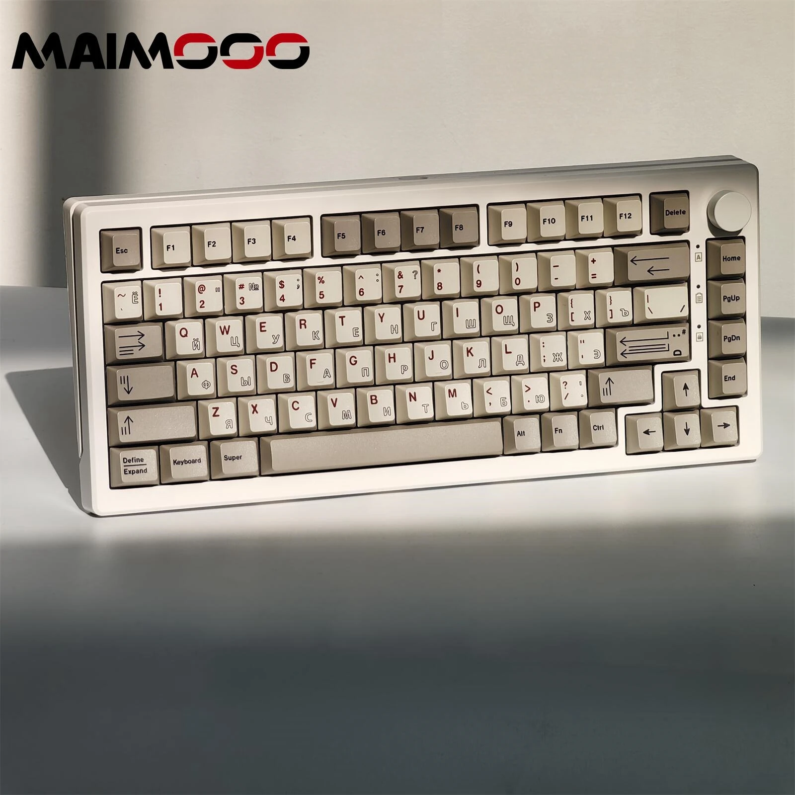 Imagem -06 - Keycaps Russos para Teclado Mecânico Keycaps Keycaps Sublimação de Tintura Branco Mda Perfil Cereja Pbt ru mx Switch Jogos Tampa do Teclado