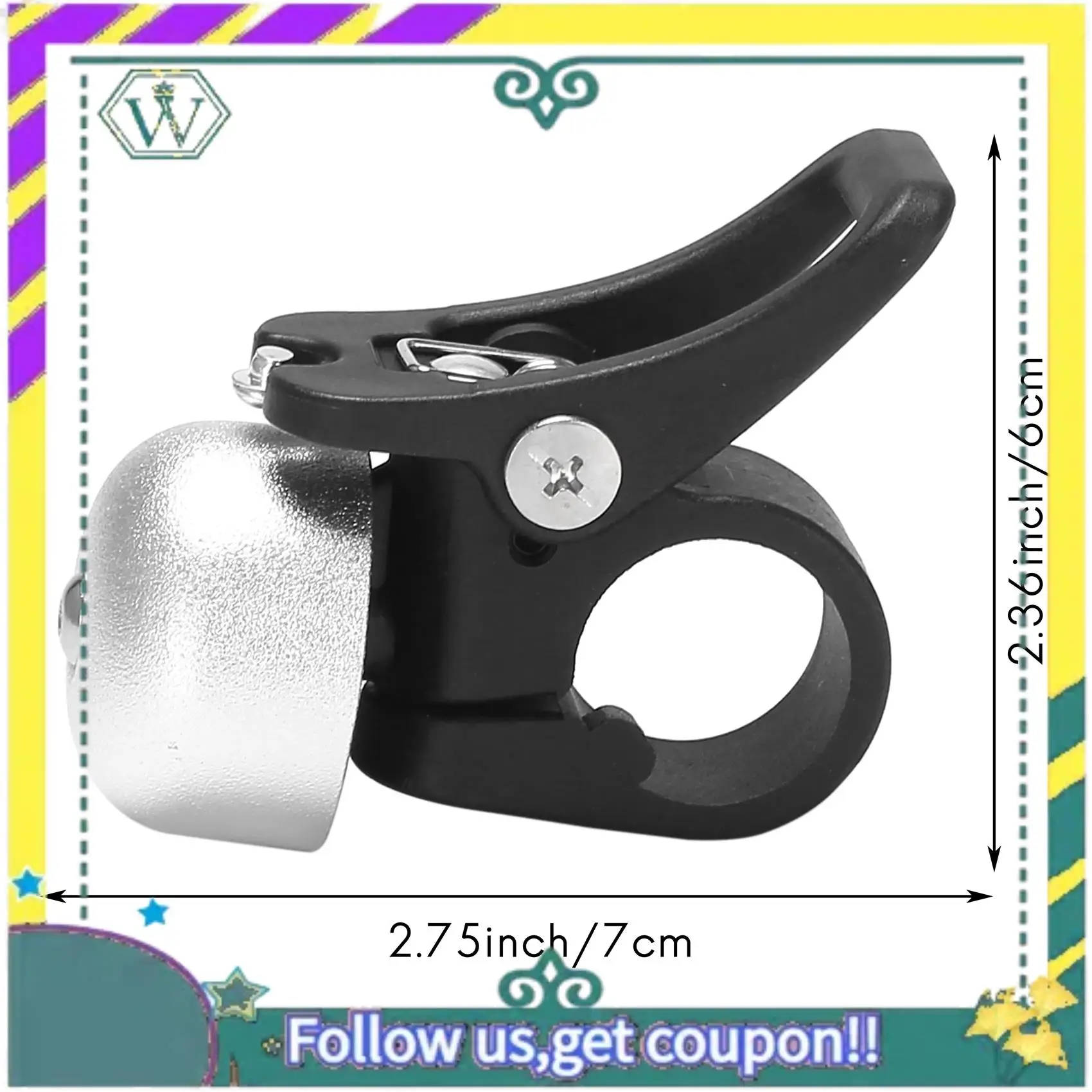 

A82U-Aluminum Alloy Scooter Bell Horn Ring Bell With Quick Release Mount For Xiaomi Mijia M365 Electric Scooter Acessory