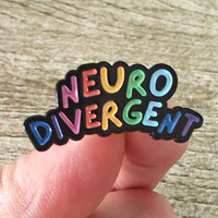 Neuro Divergent Enamel Pins Color Alphabet Brooch for Women Cartoon Badges on Backpack Hat Decoration Accessories Jewelry Gifts