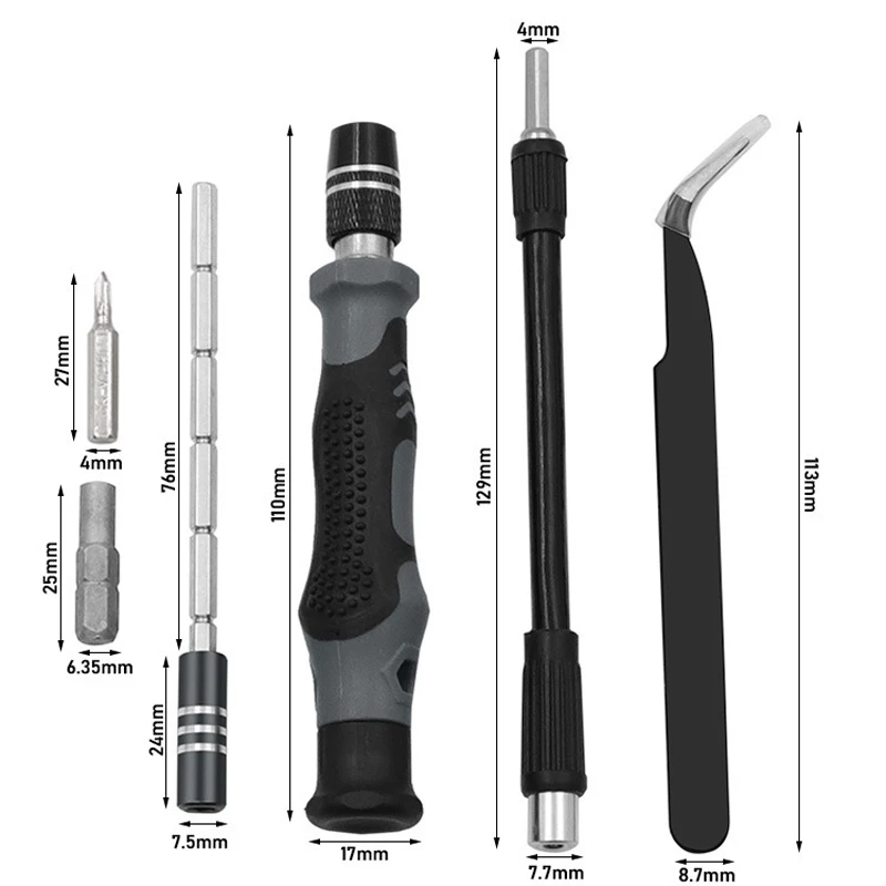 114 In 1 High Hardness Mobile Phone Computer Disassembly Tool Multi-purpose Household Maintenance Disassembly Screwdriver Set