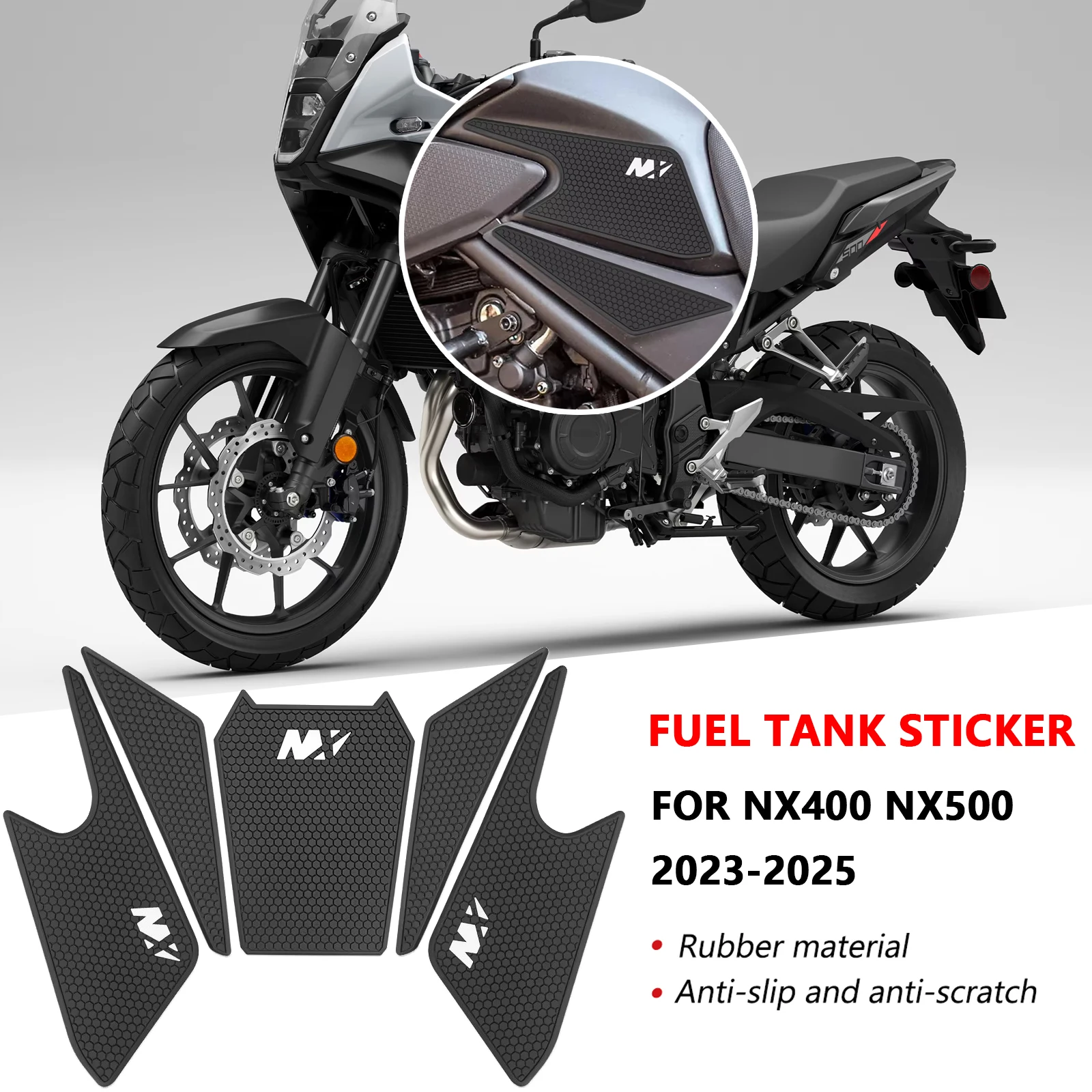 

Для NX400 NX500 nx400 nx500 2023-2025 наклейка на топливный бак мотоциклетная накладка на топливный бак противоскользящая тяговая накладка на топливный бак аксессуары