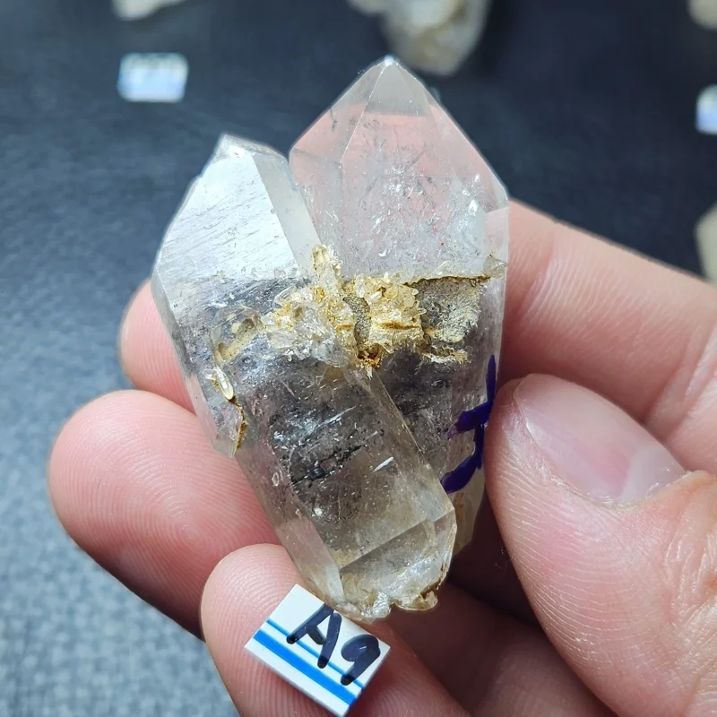 Natural Herkimer Diamond Mineral  Raw Stone Crystal Reiki Healing Meditation Chakra Witchcraft Supplies Halloween Decoration