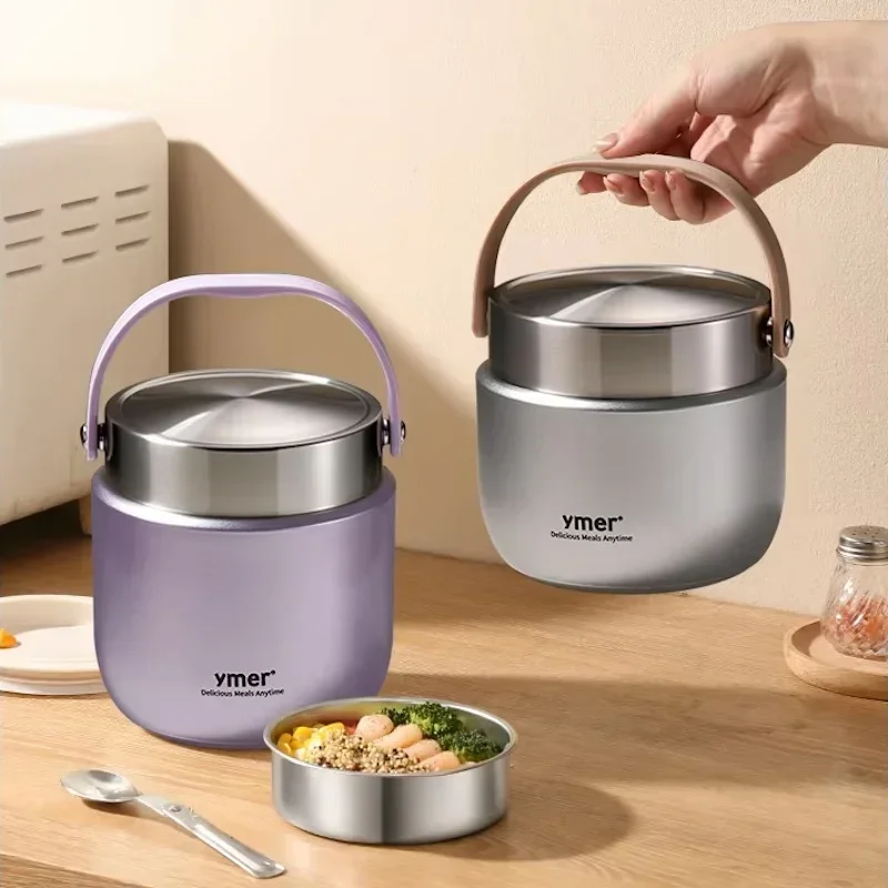 Stainless steel Lunchbox Student bento lunch box Home food storage containers Heat preservation lunch box for kids food warmer