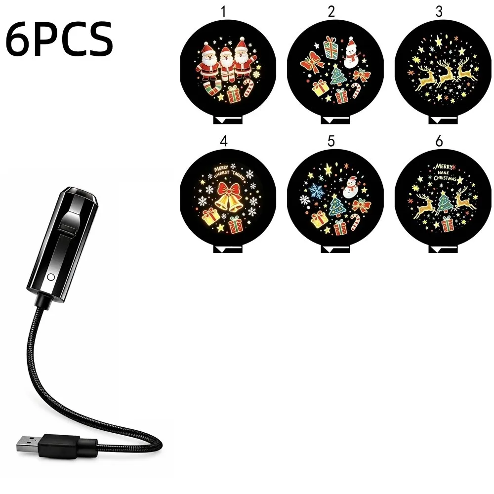 Creative Christmas Projector Lamp Soft Brightness Gentle Brightness LED Night Light USB Powered LED Light Source