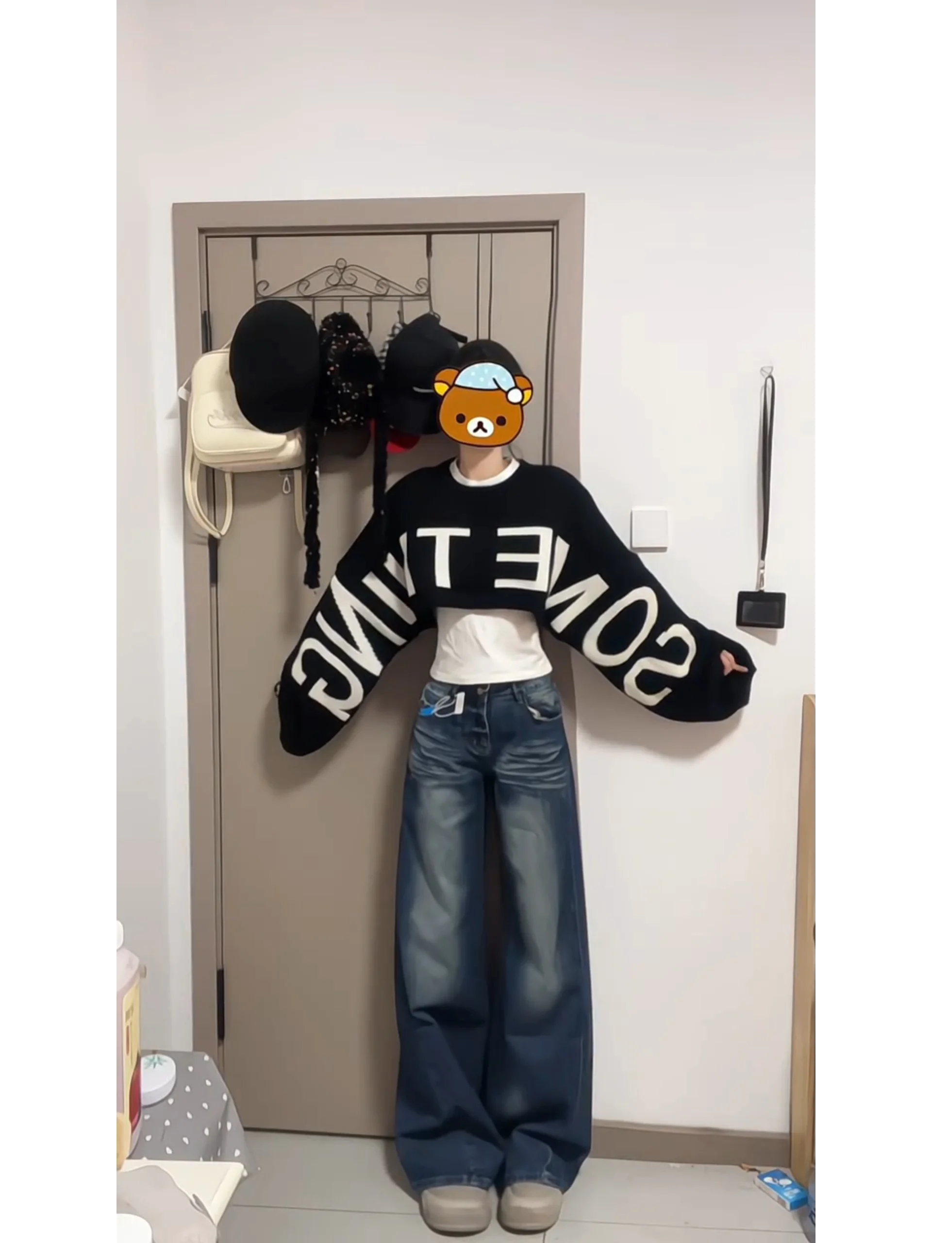 

Ретро-свитер для женщин: свободный крой, длинный рукав, вязаный, весенняя новинка, модный, удобный, стандартный размер