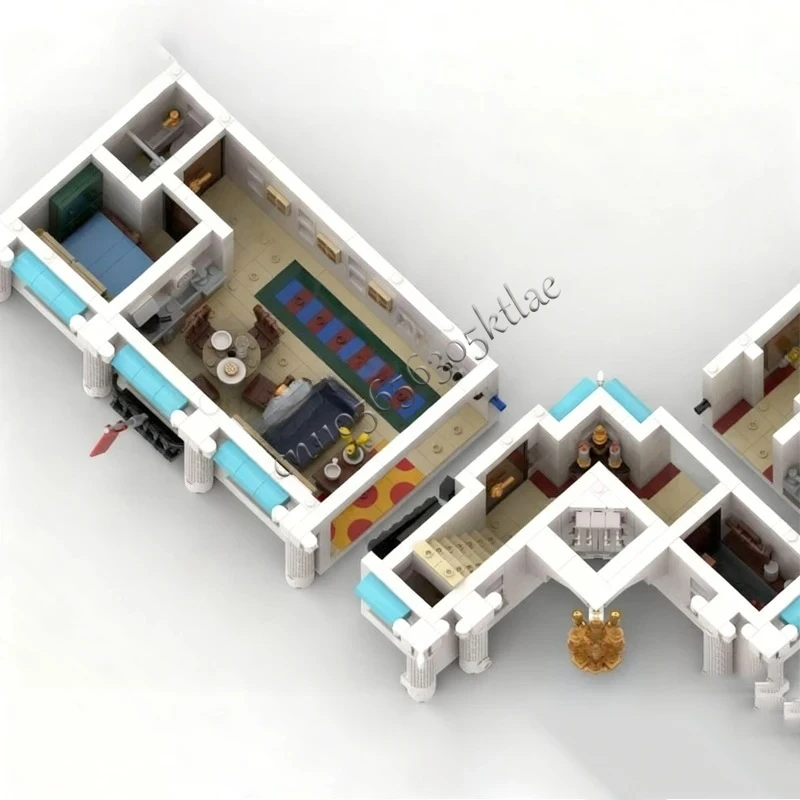 5584PCS Beacon Inn MOC Creativo Street view Modello Building Blocks Architettura Educazione fai da te Assemblaggio Modello di Natale Giocattoli per bambini