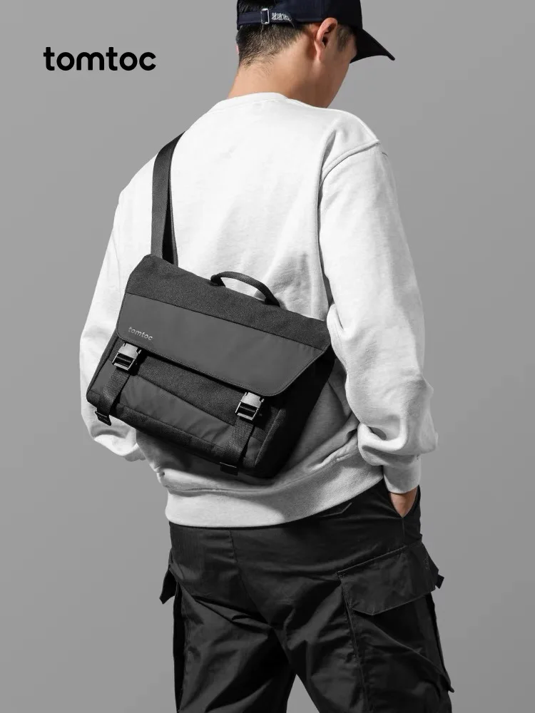 Tomtoc Messenger Bag | Commuter Crossbody Shoulder & Chest Bag for Everyday Use