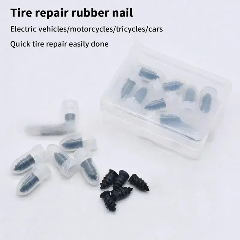 Car Tire Repair Nail Vacuum Tyre Screw Rubber Patch Car Wheel Universal Puncture Repair Kit Car Motorcycle Tubeless Nails Tool