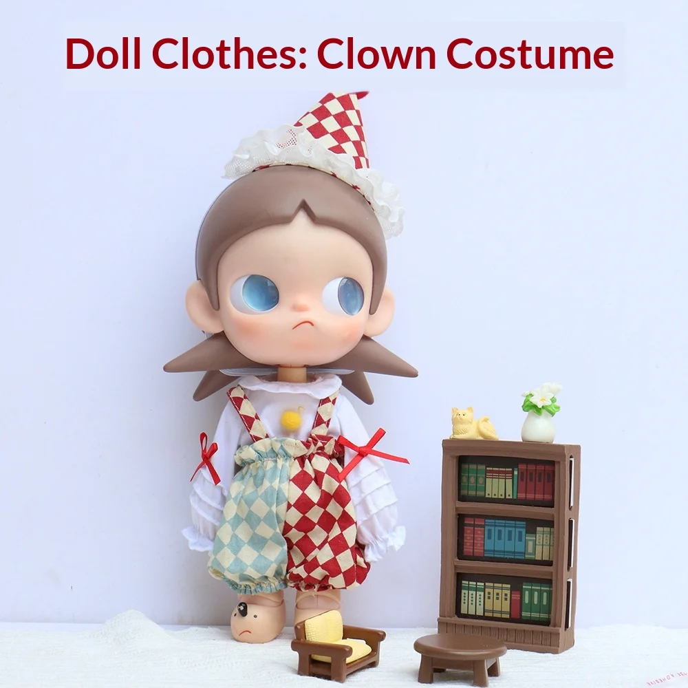 Ropa para muñecas Zsiga BJD, trajes para muñecas de 20cm y 8 pulgadas, pantalones con tirantes estilo payaso, vestido floral, disfraces para coleccionistas de muñecas