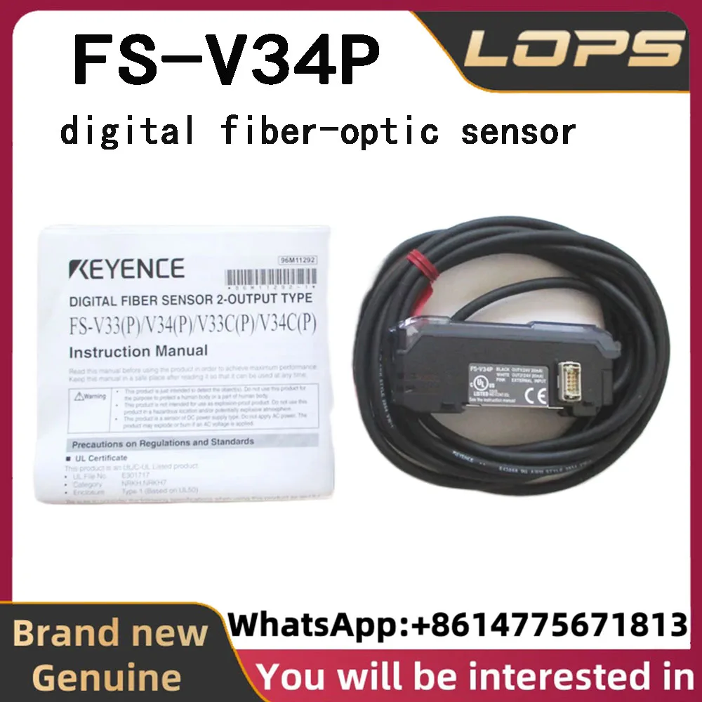 FS-V34P 100% Original KEYENCE Cable-type digital fiber-optic sensor In stock, welcome to consult