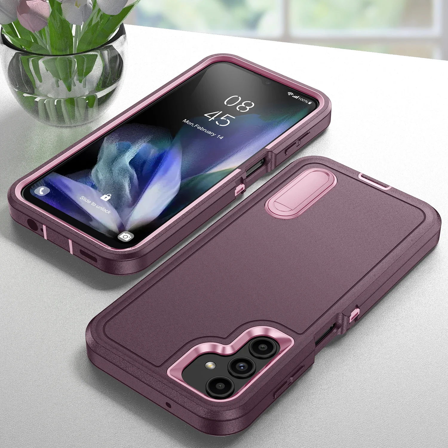 Anti-Shock Sterke Cover Cases Voor Samsung Galaxy A17 A54 5G A56 A36 A16 A15 A14 A53 A13 S23 S25 FE S24 S25 Ultra Rand S22 Plus
