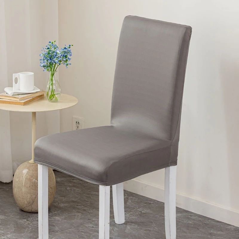 M Size Solid Color Elasticity Bar Chair Cover Short Size Seat Case-026