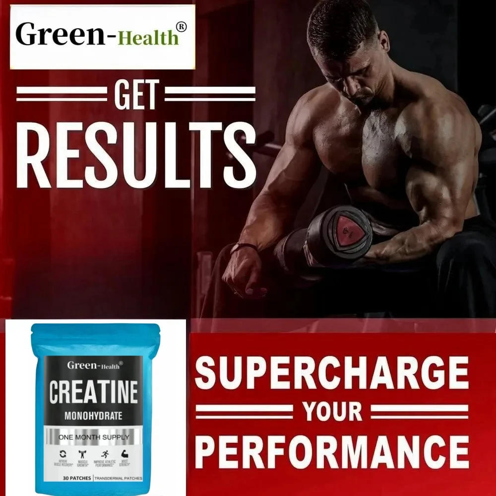 Creatine Monohydrate Transdermal Patches For Muscle Growth, Increased Strength, Enhanced Energy Output 30 Patches