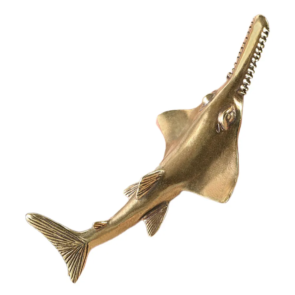 

Exquisite Fish Decor Brass Ornaments Handiwork Figurines Play Adornment Sculpture