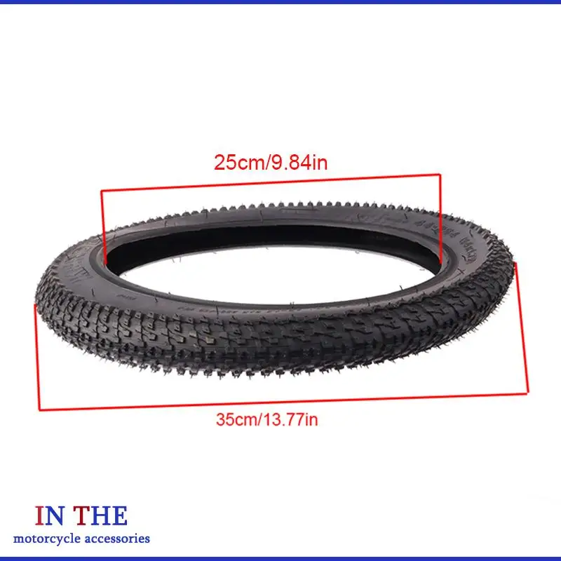 Portable Soft-sided 14X1.75 Wide Fat Tire Set (Outer + Inner) – Perfect for E-bikes’ Snow, Beach & Off-road Rides