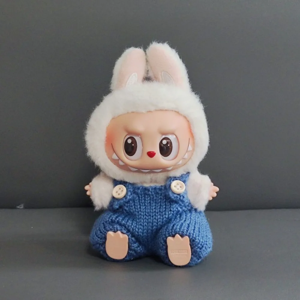 Mini Doll'S Clothes Outfit Accessories For Labubu for Elf doll Knitted Christmas Love twisted solid Santa sweater Clothing