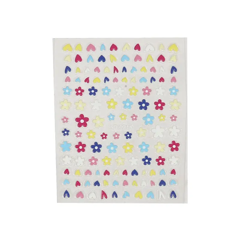 Naklejki na paznokcie 5D z motywem kwiatowym, 1 arkusz, kolorowe naklejki na paznokcie z motywem kwiatowym, 8*10 cm, samoprzylepne, luksusowe naklejki do zdobienia paznokci z motywem stokrotki.
