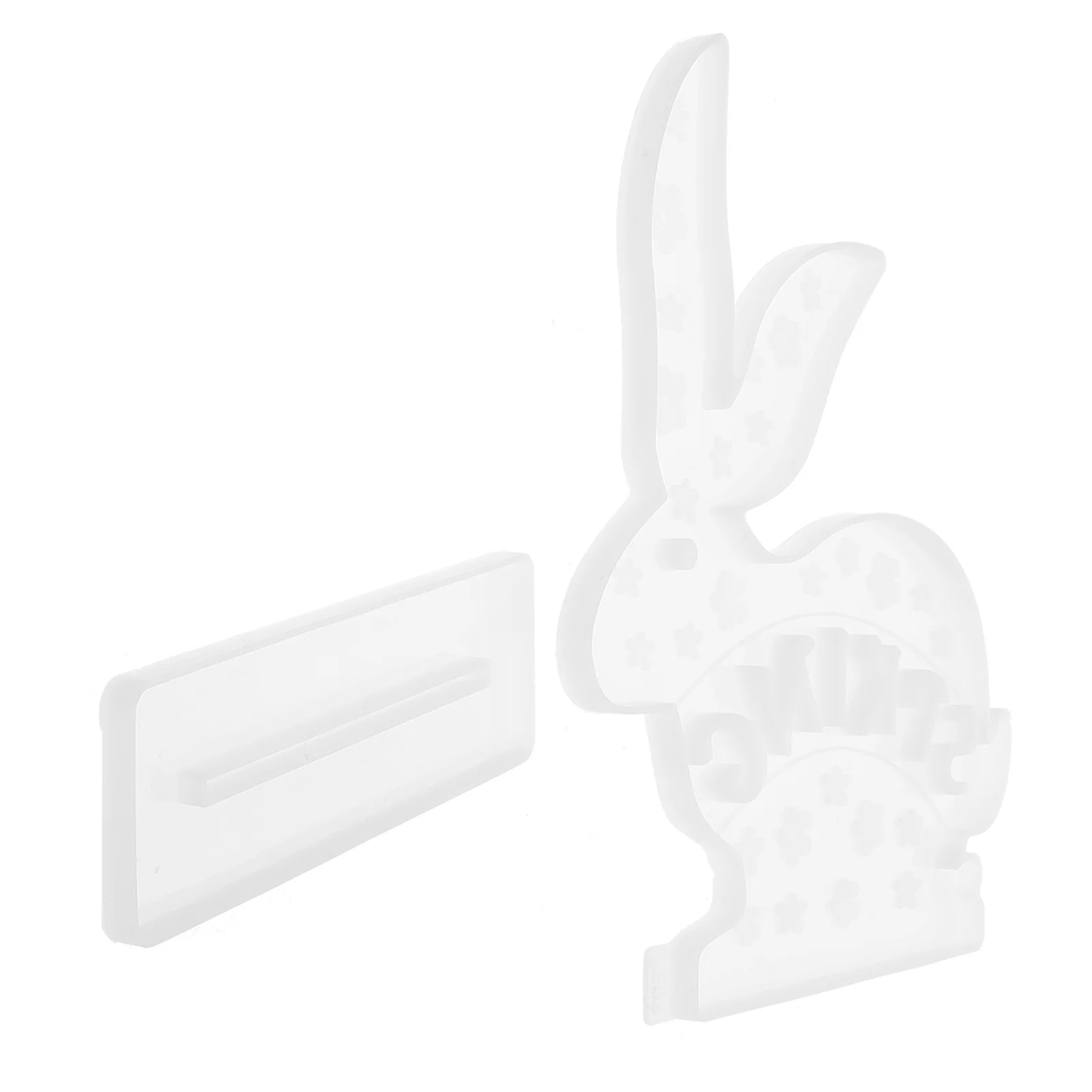 

Large Rabbit Crystal Glue Drop Mold Decoration Accessories Silica Gel Bunny Decorations