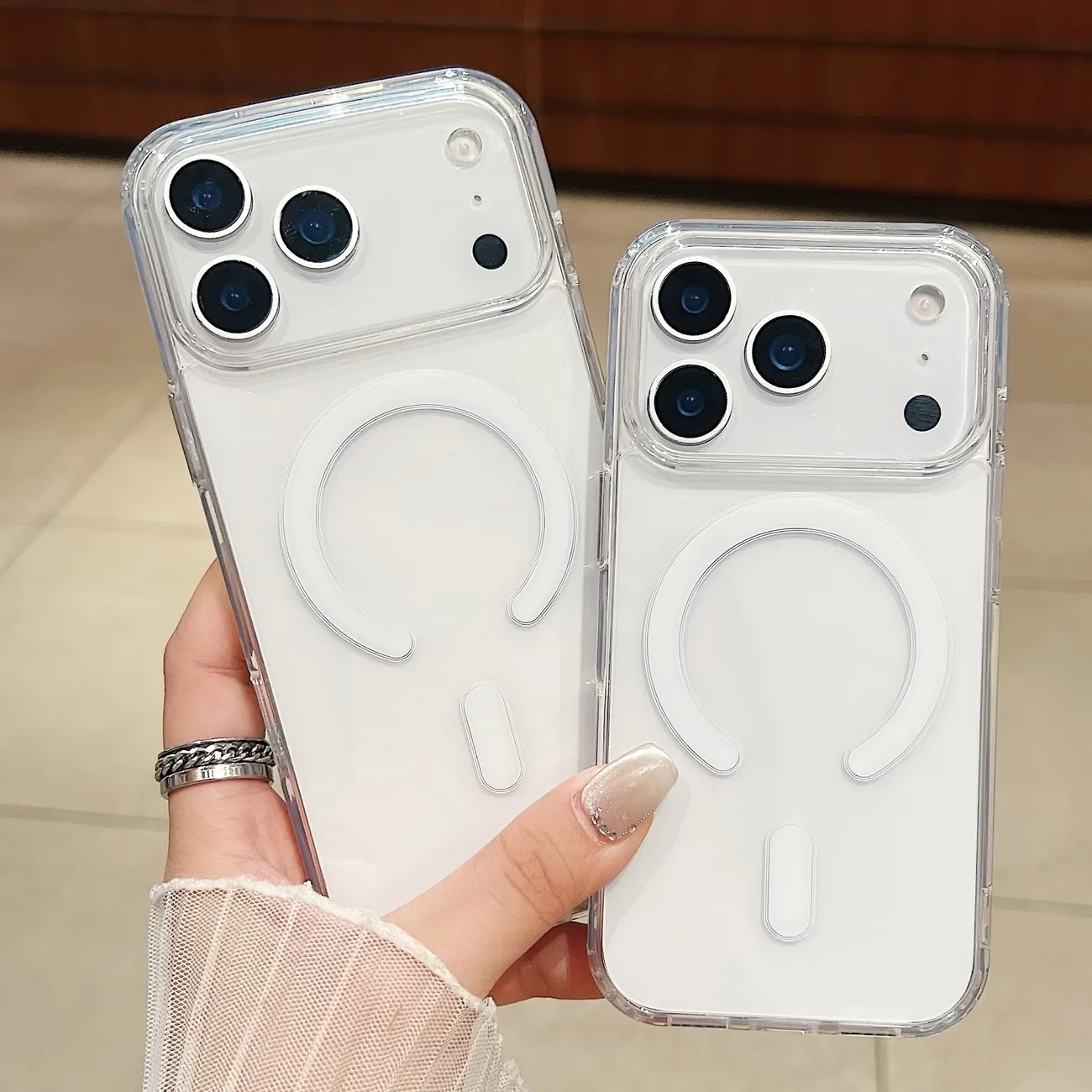 Magnetic Wireless Charging Case For Magsafe iPhone 17 16 15 14 13 12 11 Pro Xs Max 7 8 Plus Mini Air Clear Shockproof PC Cover
