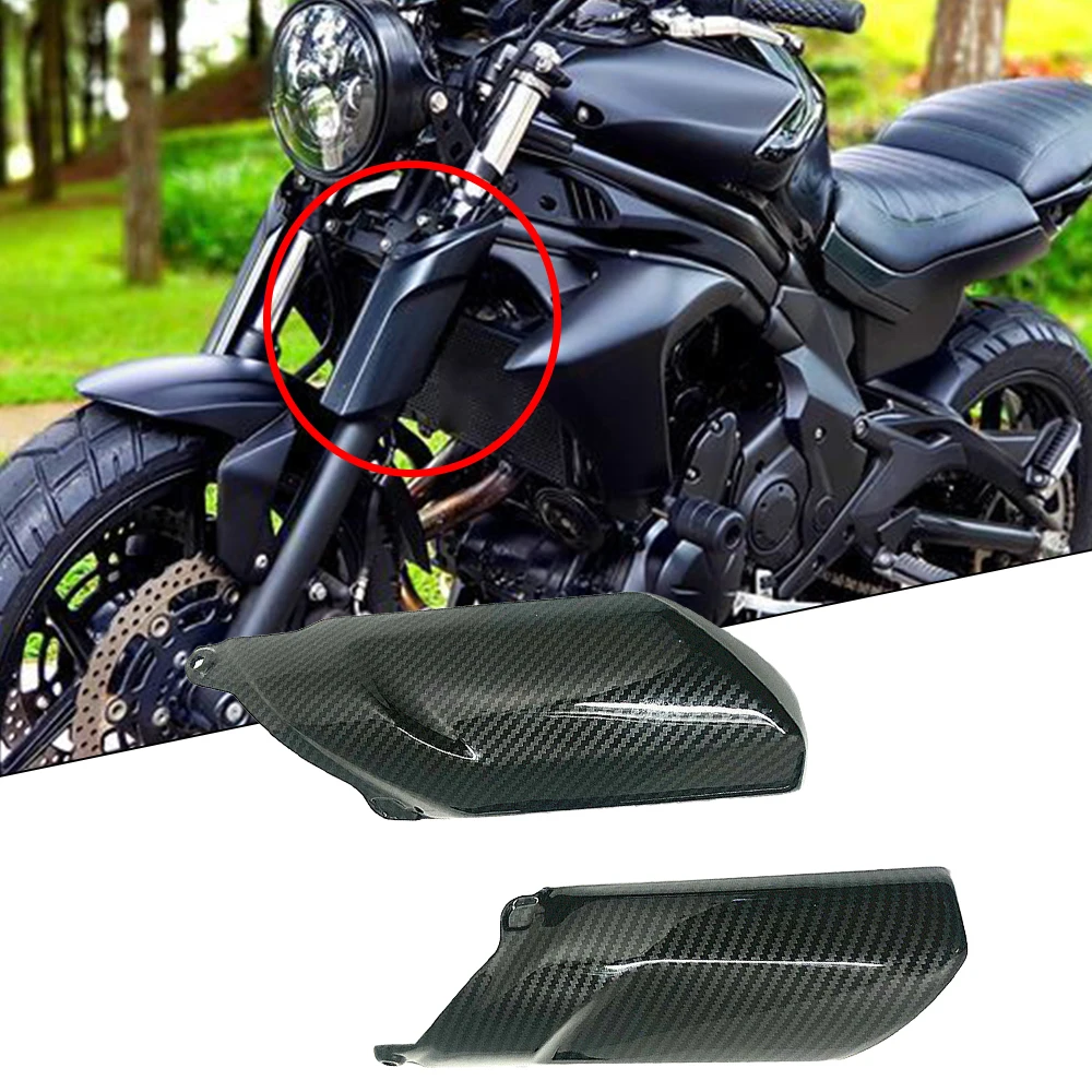 Motorbike Fork Shock Cover Motorbike Fairing Kit Parts Fork Shock Cover Matte Black Finish Carbon Fiber Texture