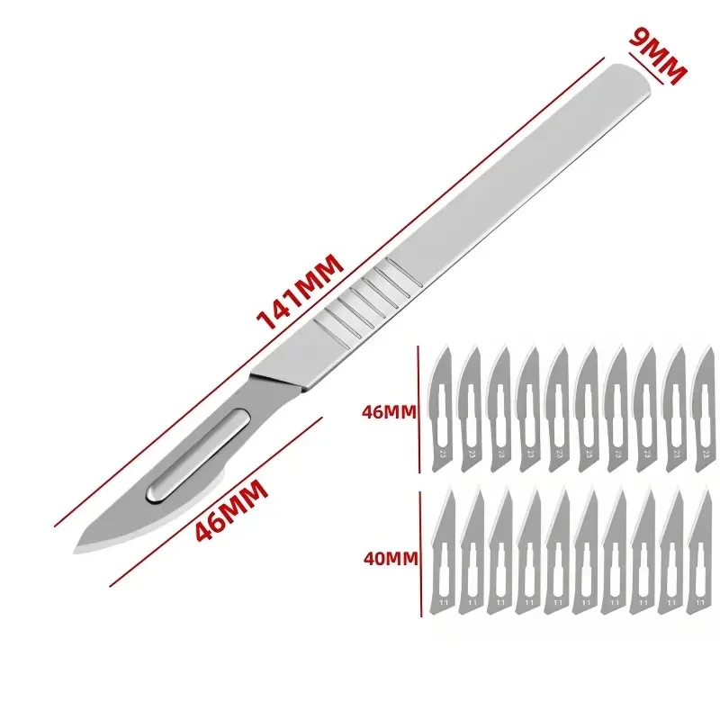 Carbon Steel Surgical Scalpel Blades+Handle Scalpel DIY Cutting Tool PCB Repair Animal Surgical Knife Dropshiping Surgical Knife