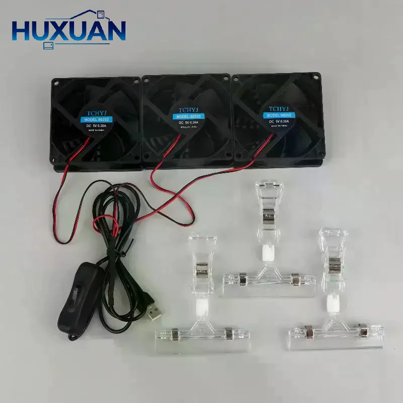 Adjustable‑Angle USB Variable‑Speed Aquarium Cooling Fan Quiet For Fish Tank Reptile Terrarium