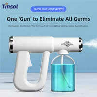TINSOL Nano Pulverizador Desinfectante de Luz Azul, 300 ml, Pulverizador de Peinado Recargable USB, Adecuado para Herramientas de Belleza y Cabello