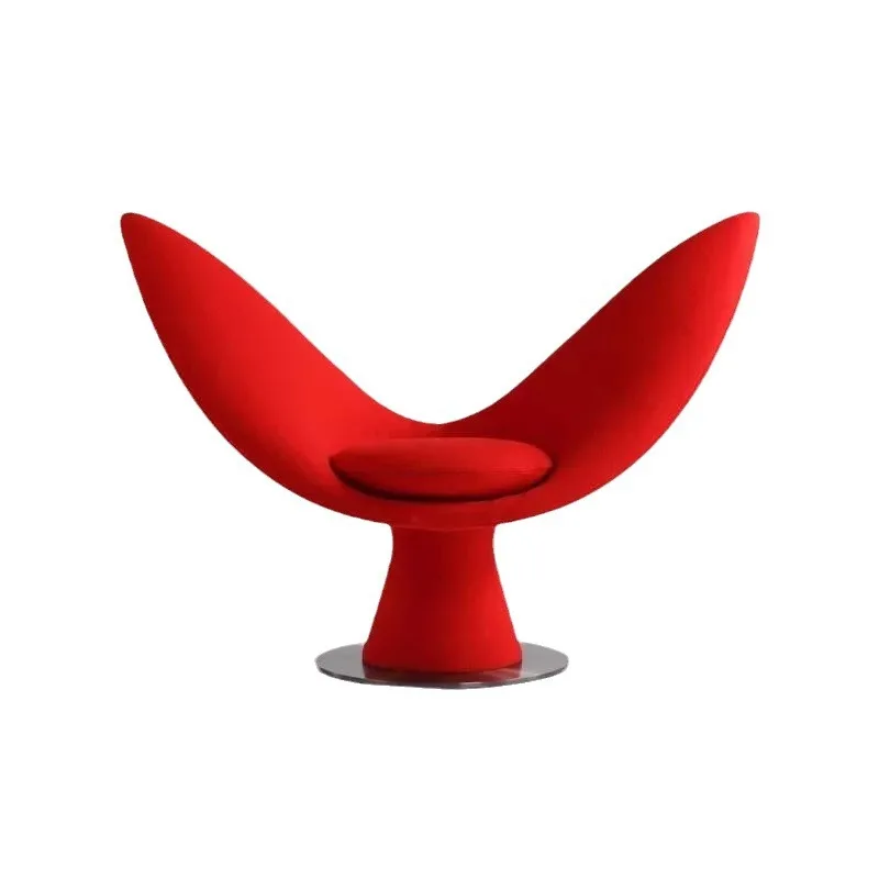 Creative single whale tail modeling love chair living room balcony reception lazy heart sofa chair