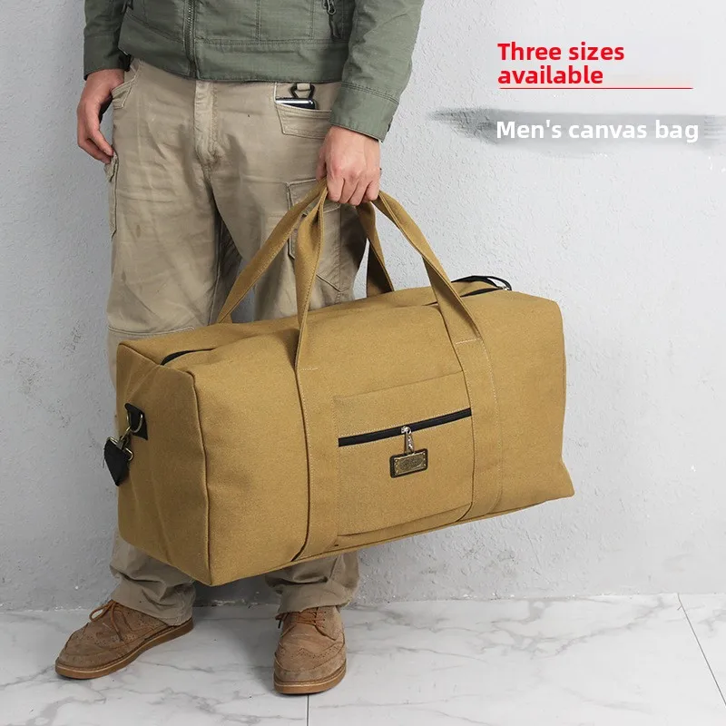 

Большая холщовая дорожная сумка Capaci ex Ручная сумка Fitn Lage с тягой, подходит для повседневных путешествий