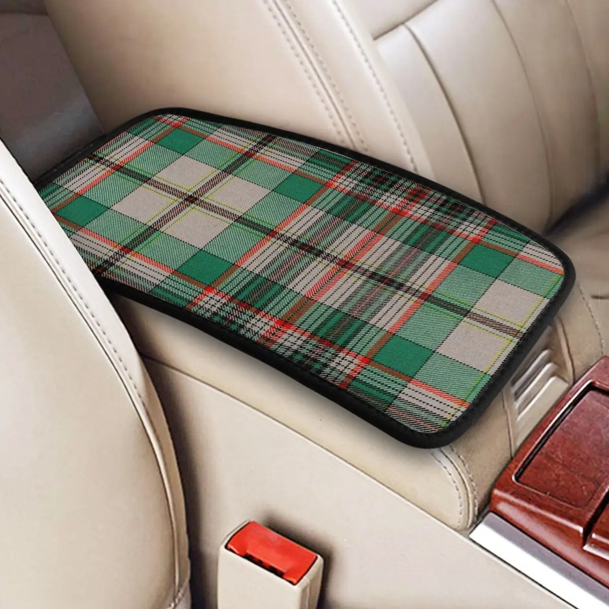 

Craig Ancient Original Scottish Tartan Car Accessories Car Handrail Box Cushion Custom Print Non-slip Car Armrest Cover