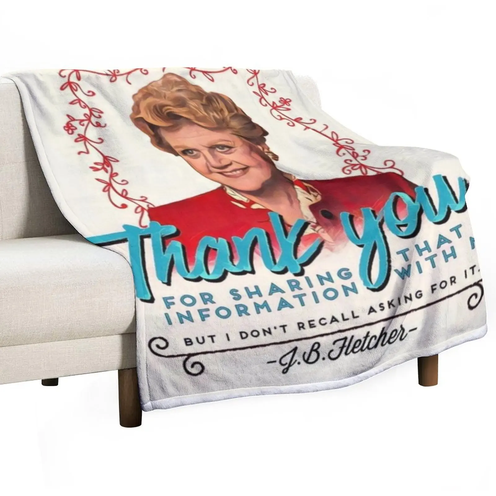 Jessica Fletcher Doesn't Need Your Input Throw Blanket Cute Hairy Winter beds Polar Blankets