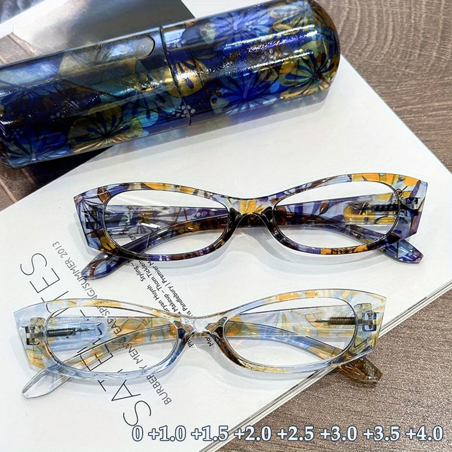Oculos-de-leitura-femininos-com-estojo-lentes-com-bloqueio-de-luz-azul-Oculos-para-hipermetropia-design-com-dobradica-de-mola-e-alta-elasticidade