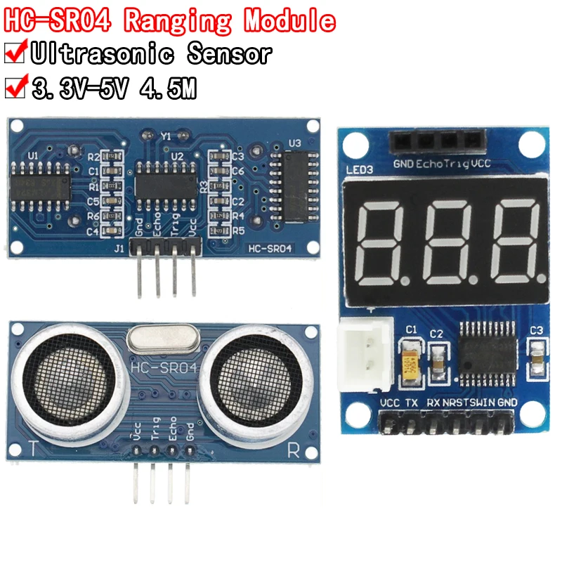 Ultrasonic sensor HC-SR04 HCSR04 to world Ultrasonic Wave Detector Ranging Module HC SR04 HCSR04 Distance Sensor For Arduino