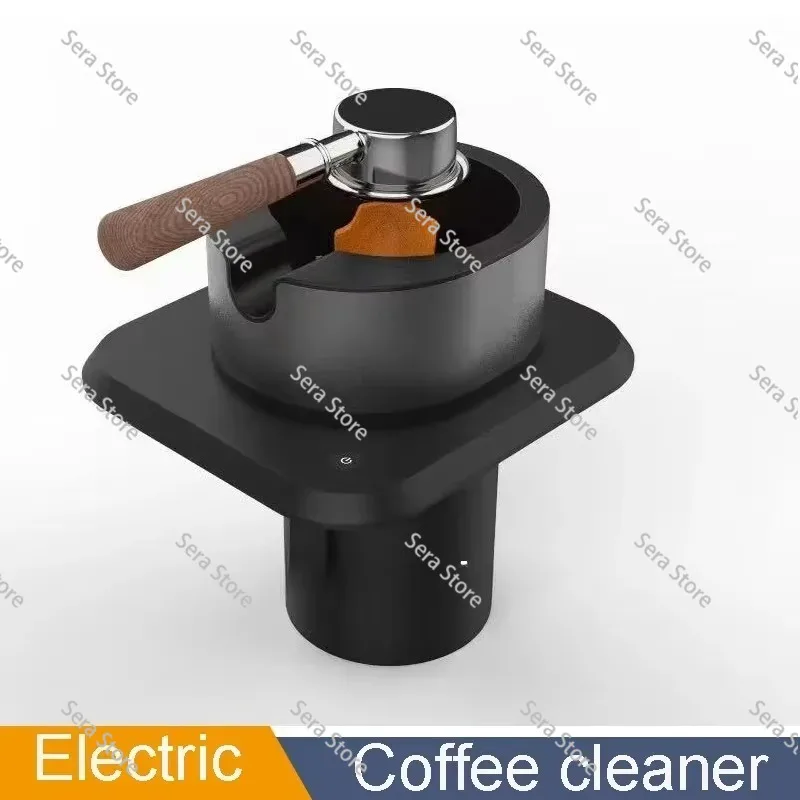 220V Electric Automatic Cleaner For Espresso Machine Handle Coffee Grounds Cleaning Machine With Brush Spin Cleaner Coffee