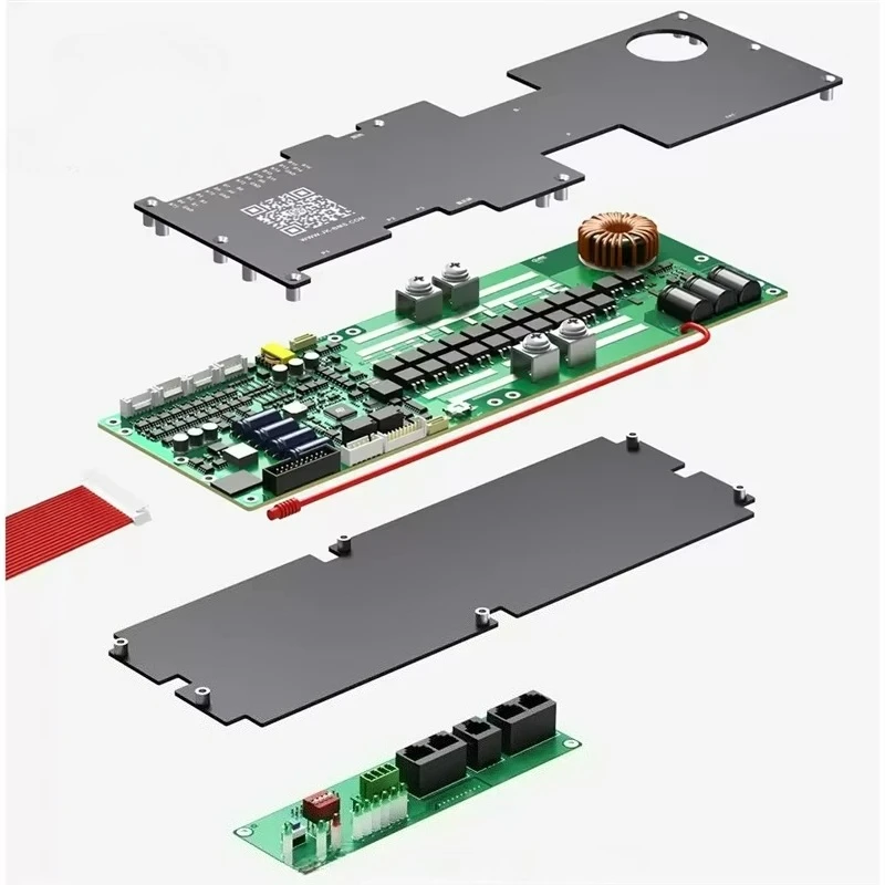 7-16S 100A 150A 200A アクティブスマートBMSバッテリー 1A 2A LCDスクリーン付き インバーター エネルギー貯蔵アクセサリー