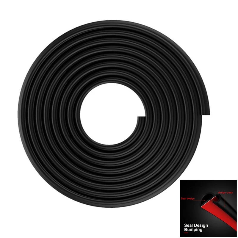 Universal 5 Meter Car Door Edge Scratch Protector Strips Sound Insulation Sealing Protector Strip Weatherstrip Rubber Seals