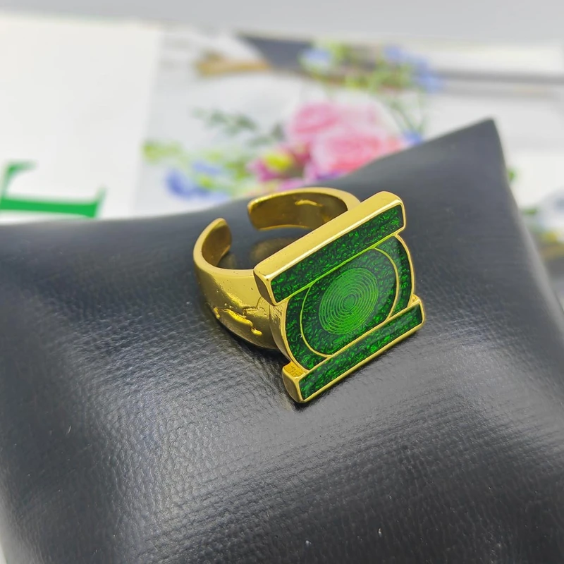 Lantern Power Ring Replica Ring Cosplay Prop Lantern Tv Show Costume Ring Vintage Cracked Band Accessory