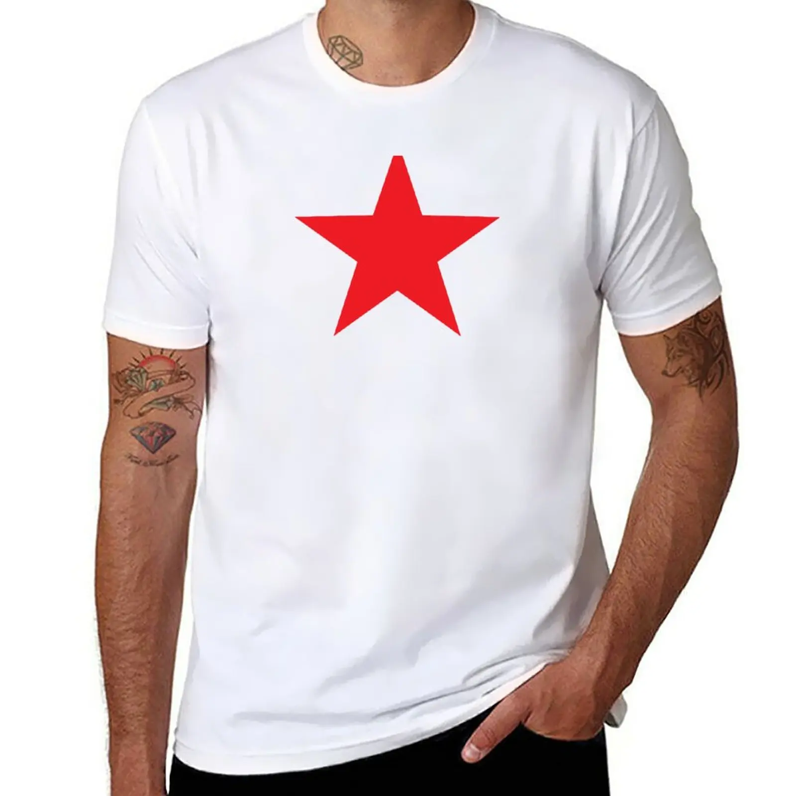 Camiseta de Red Star Mad para hombre, prenda de vestir, estampada, divertida