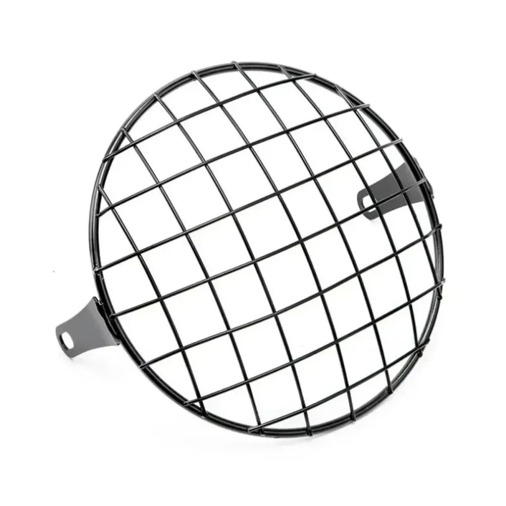 Universal Fit for Head Lamp Mesh Grille Lampshade Metal Retro Motorcycle Headlight Protector Cover