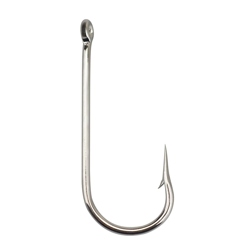 

High Carbon Steel Long Handle Barbed Straight Shank Fishing Circle Hooks for Saltwater