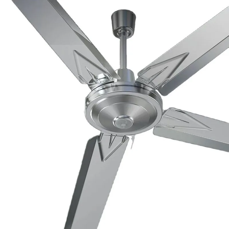 Ceiling fan 56 inch household industrial stainless steel large wind five-leaf ceiling remote control electric fan