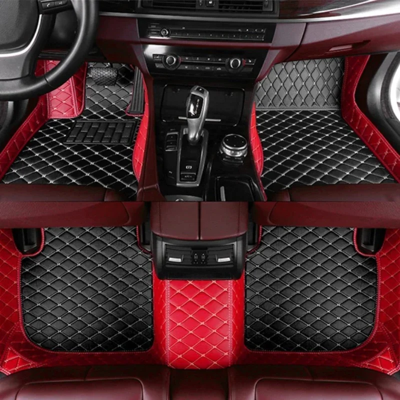 Custom Car Floor Mats for Audi SQ5 TT TTS 2Seat /4Seat 2013-2018-2024 Auto Accessories Foot Carpet rugs Interior leather Parts