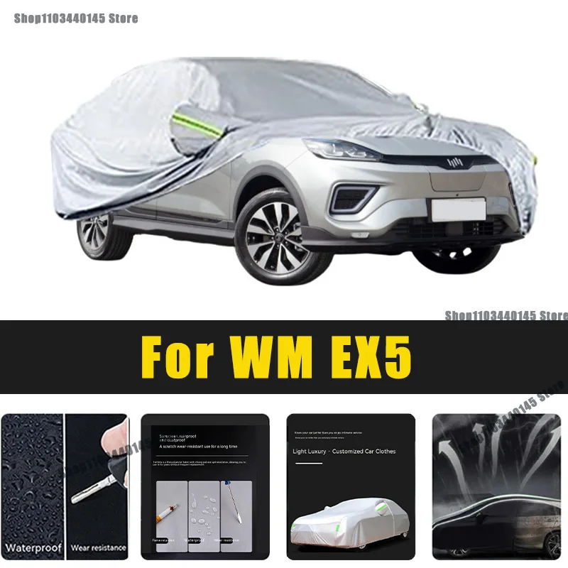 

Full Car Covers Outdoor Sun UV Protection Dust Rain Snow Oxford cover Protective For WM EX5 Accessories car umbrella